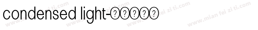 condensed light字体转换